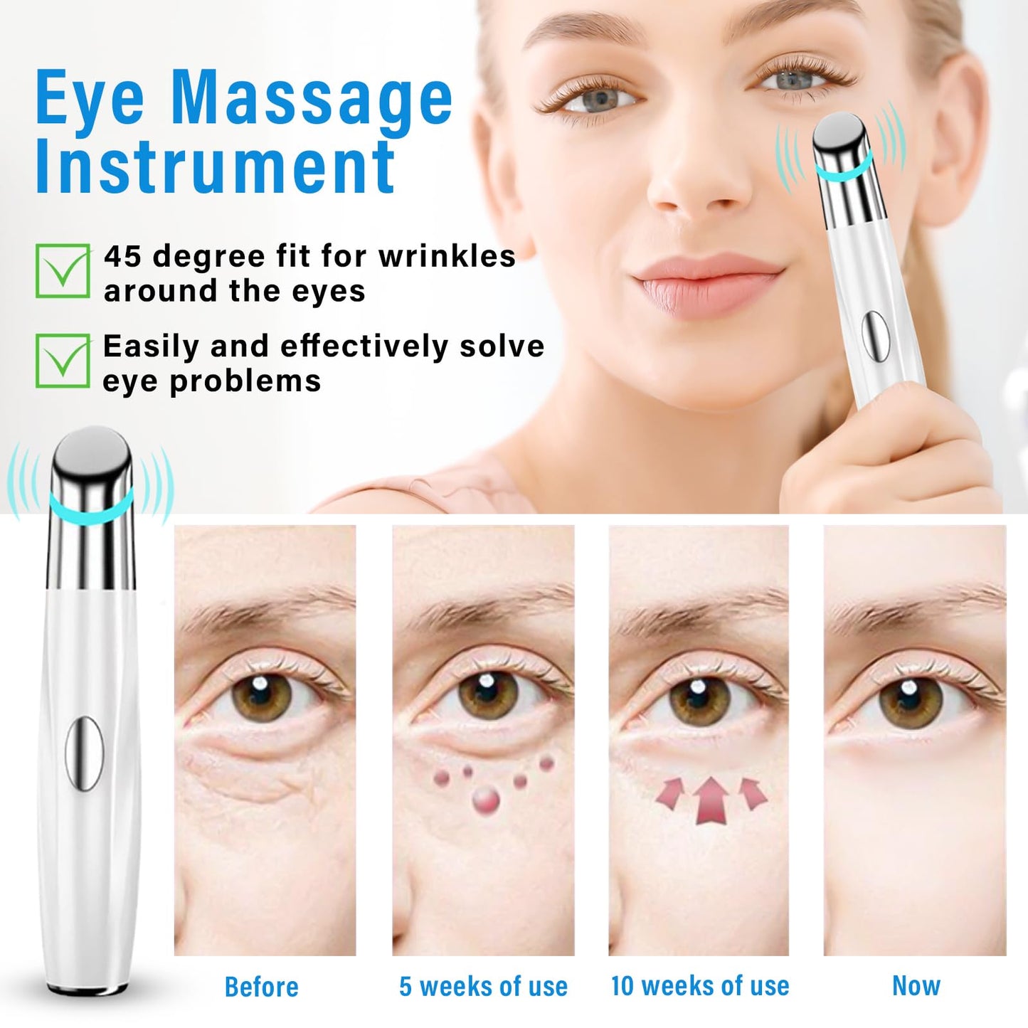 Eye And Face Massager Tool Wand Pen.